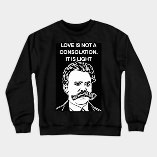 FRIEDRICH NIETZSCHE quote .8 - ink portrait Crewneck Sweatshirt